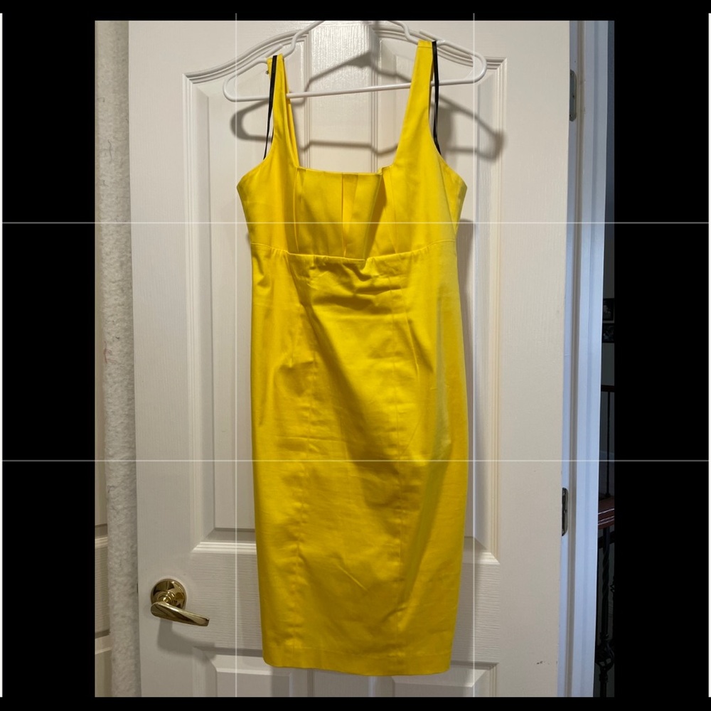 Calvin Klein Sleeve Yellow Dress